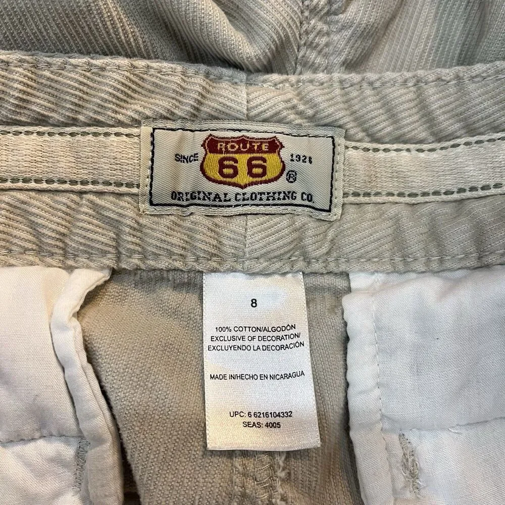 Route 66 Women’s Tan Corduroy Pants Size 8 Trousers Cotton